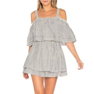 Tularosa bay tiered adjustable strap mini dress